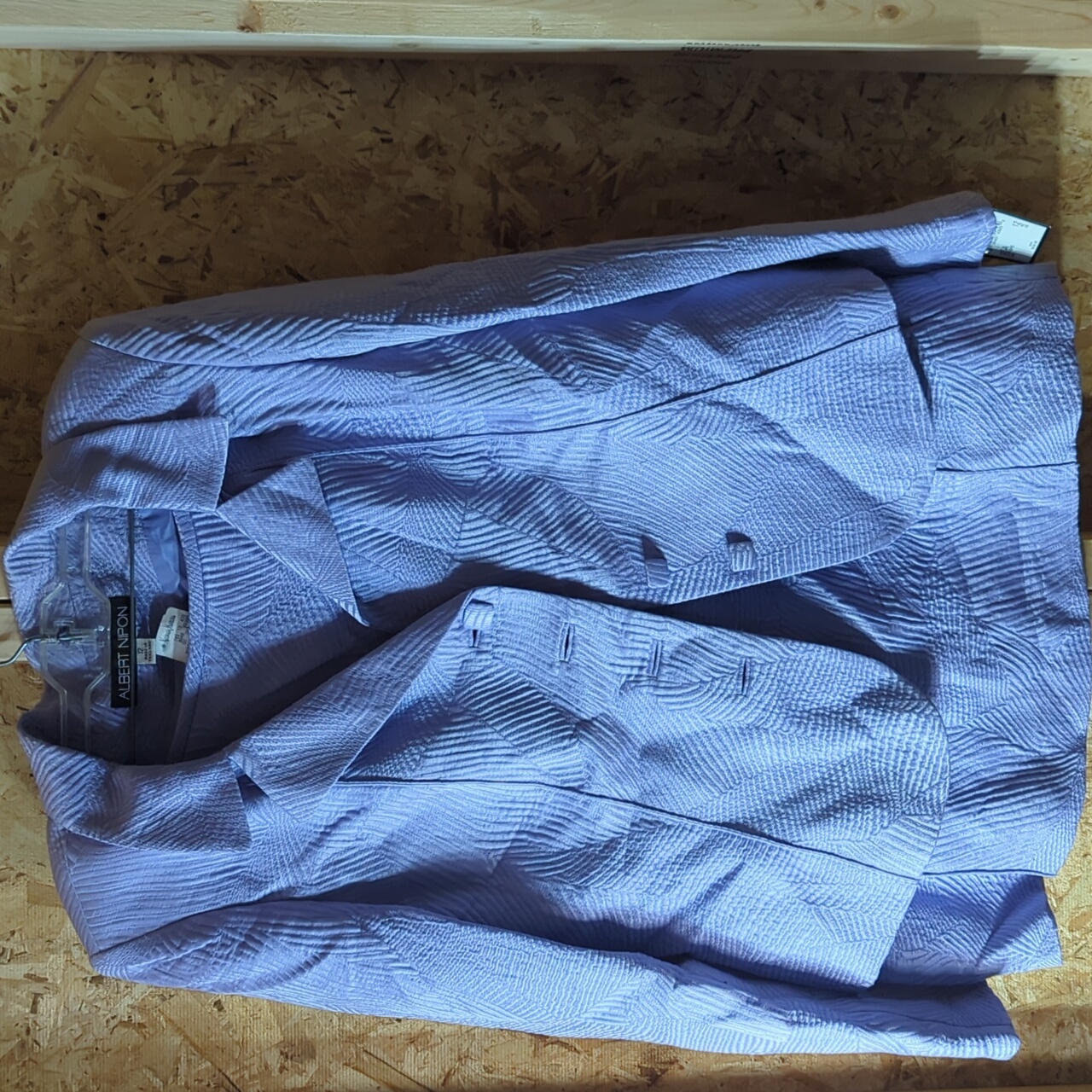 Lavender Ladies Size 12 Skirt Suit By Albert Nipon